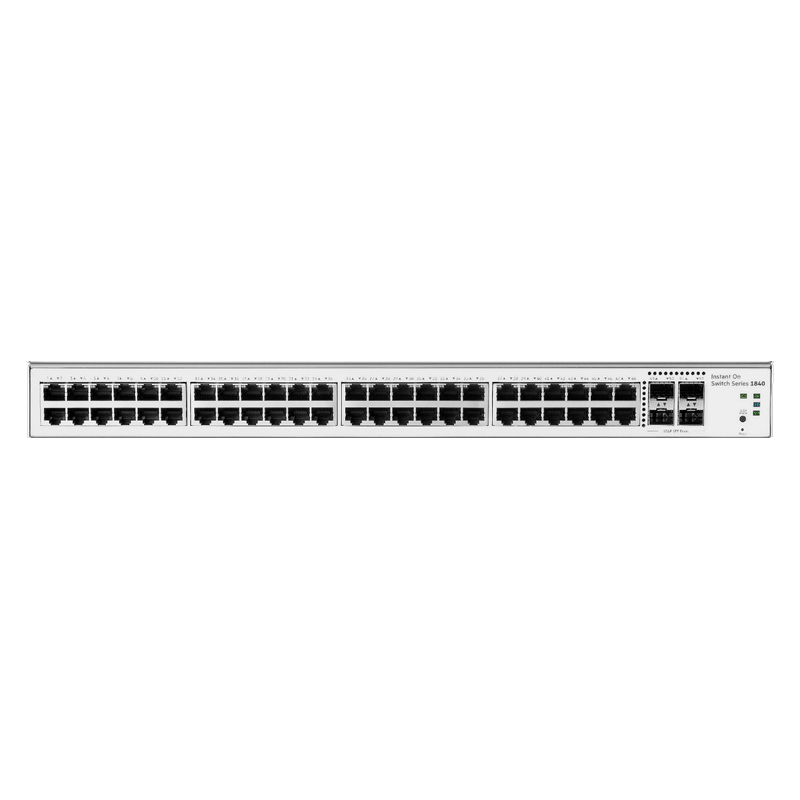 HPE Networking Instant On Switch 48p Gigabit 4p SFP 1840 (S5E30A), front view