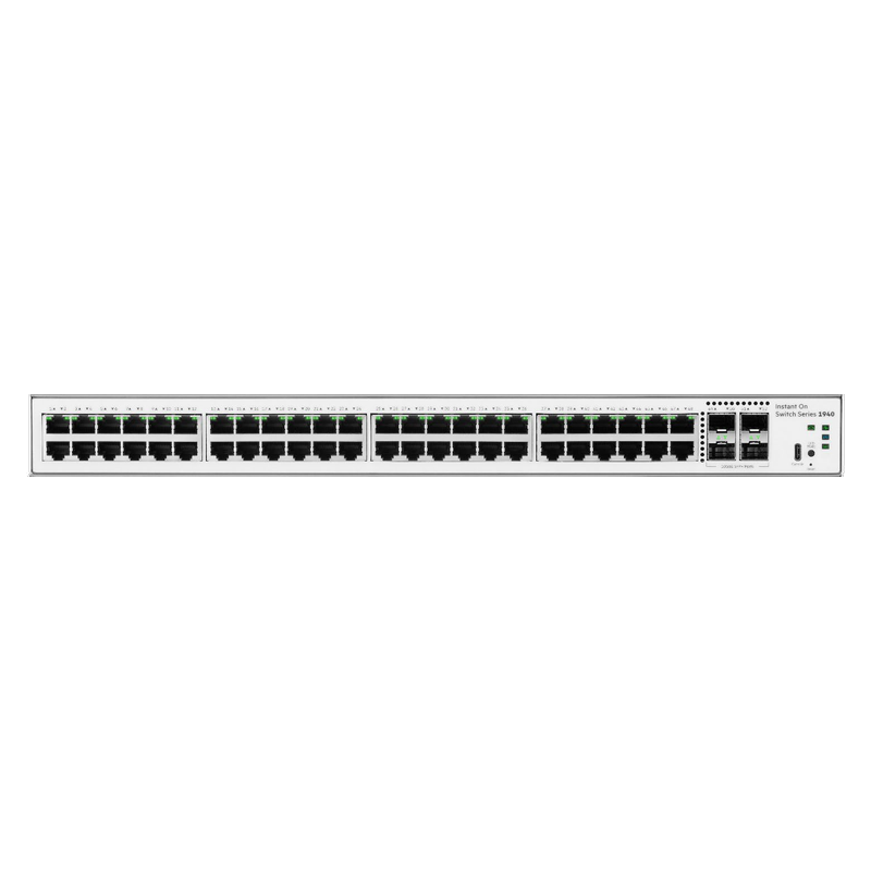 HPE Networking Instant On Switch 48p Gigabit 4p SFP+ 1940 (S4A33A), front view