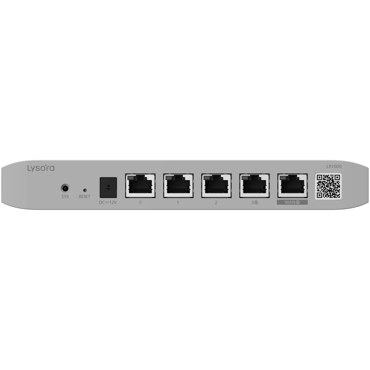 Lysora LR100G 5-Port Cloud Managed Router, front view 1